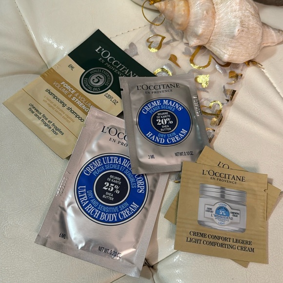 Free With $25 Purchase-L’Occitane Beauty Samples-Hand Cream Body Cream Shampoo - Picture 2 of 6